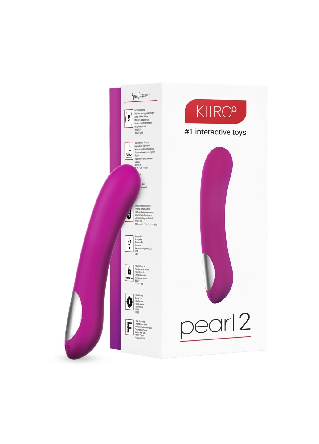 Интерактивный вибростимулятор точки G Pearl 2 Purple Kiiroo (254551157)