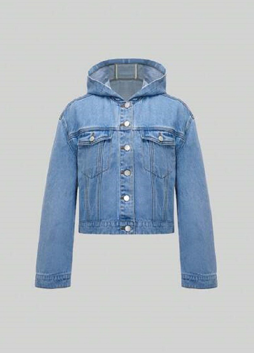 Голубая демисезонная куртка SHEIN