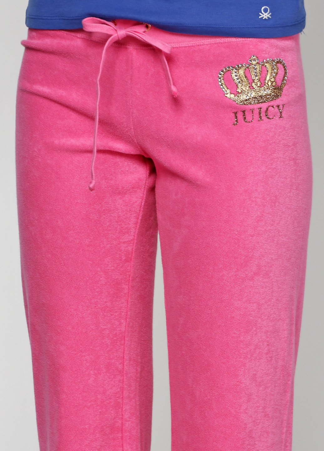 Розовые спортивные демисезонные клеш брюки Juicy Couture