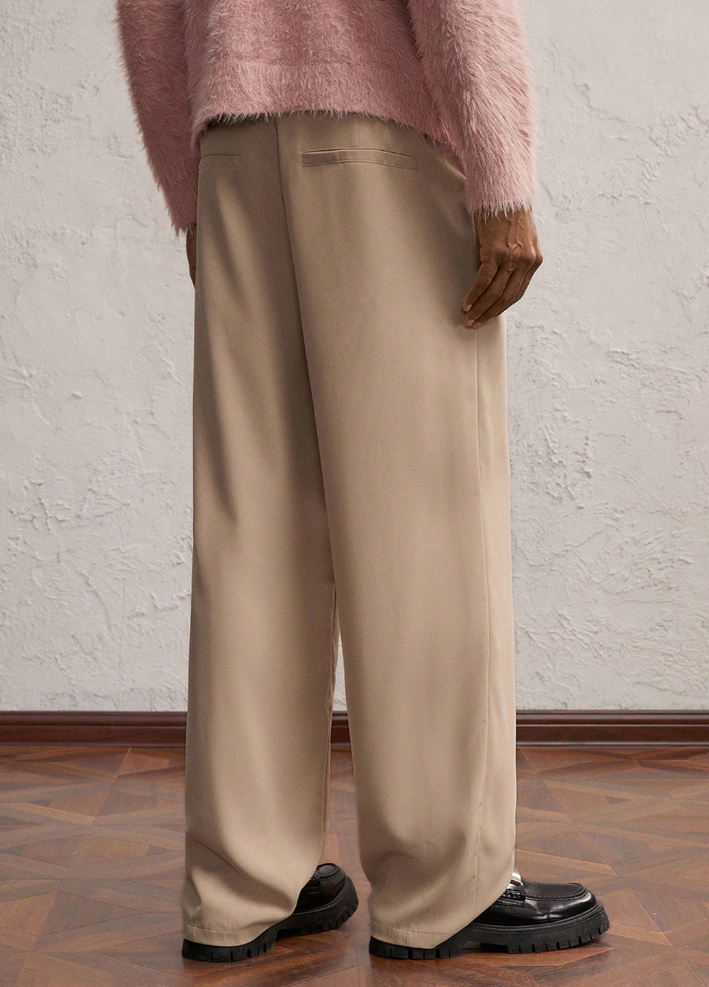 Песочные кэжуал демисезонные прямые брюки SHEIN