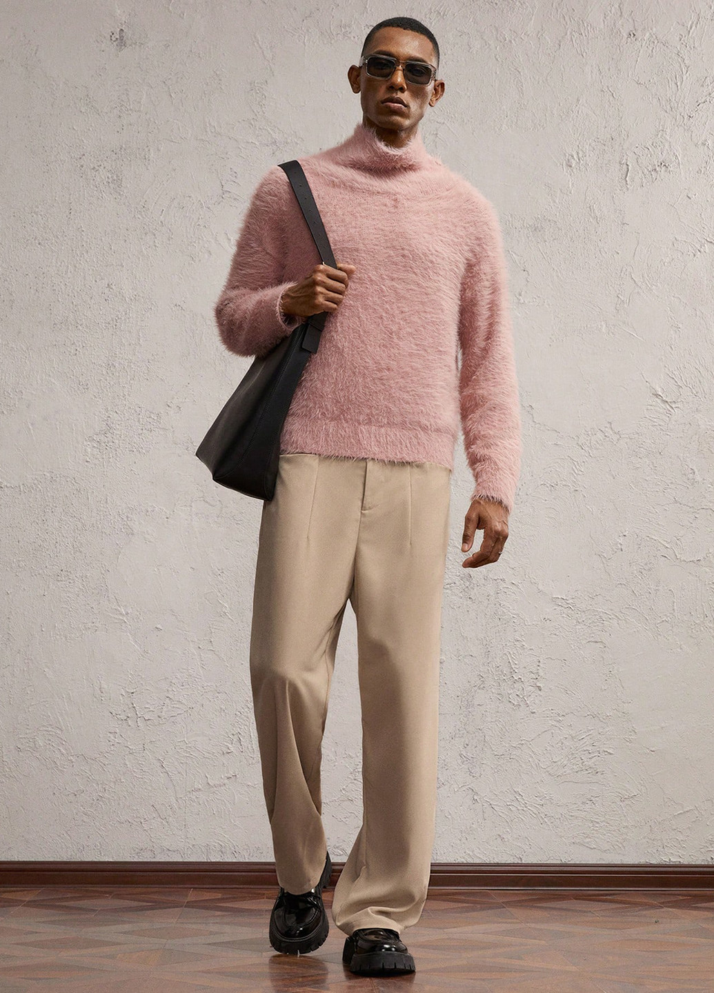 Песочные кэжуал демисезонные прямые брюки SHEIN