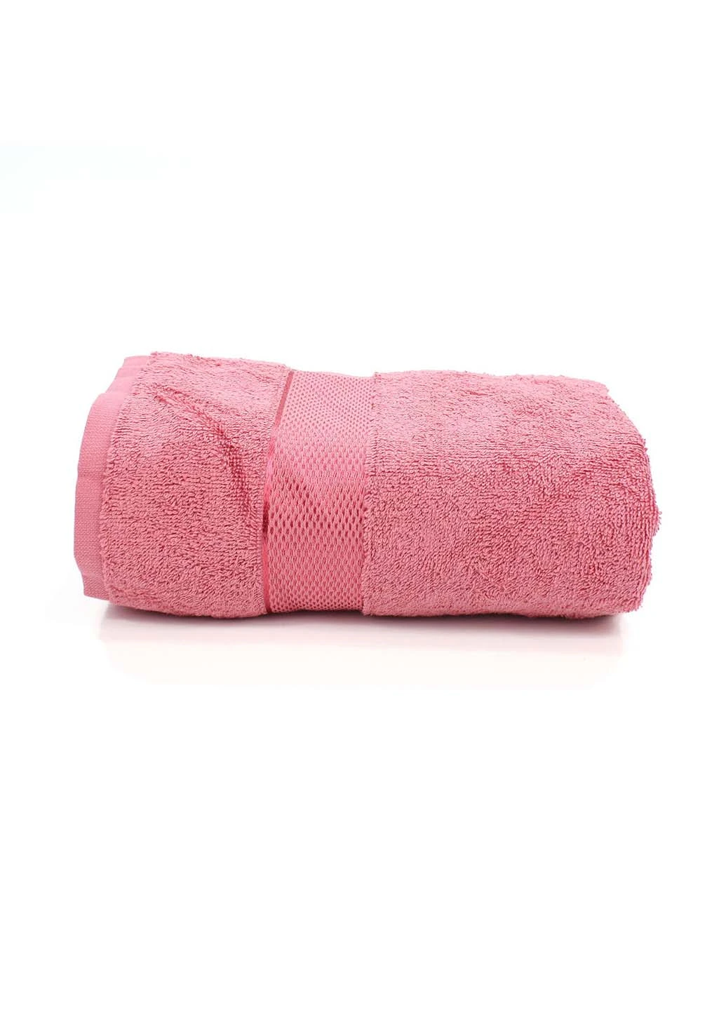 Полотенце махровое БС0019 100х150 Еней-Плюс коралловый