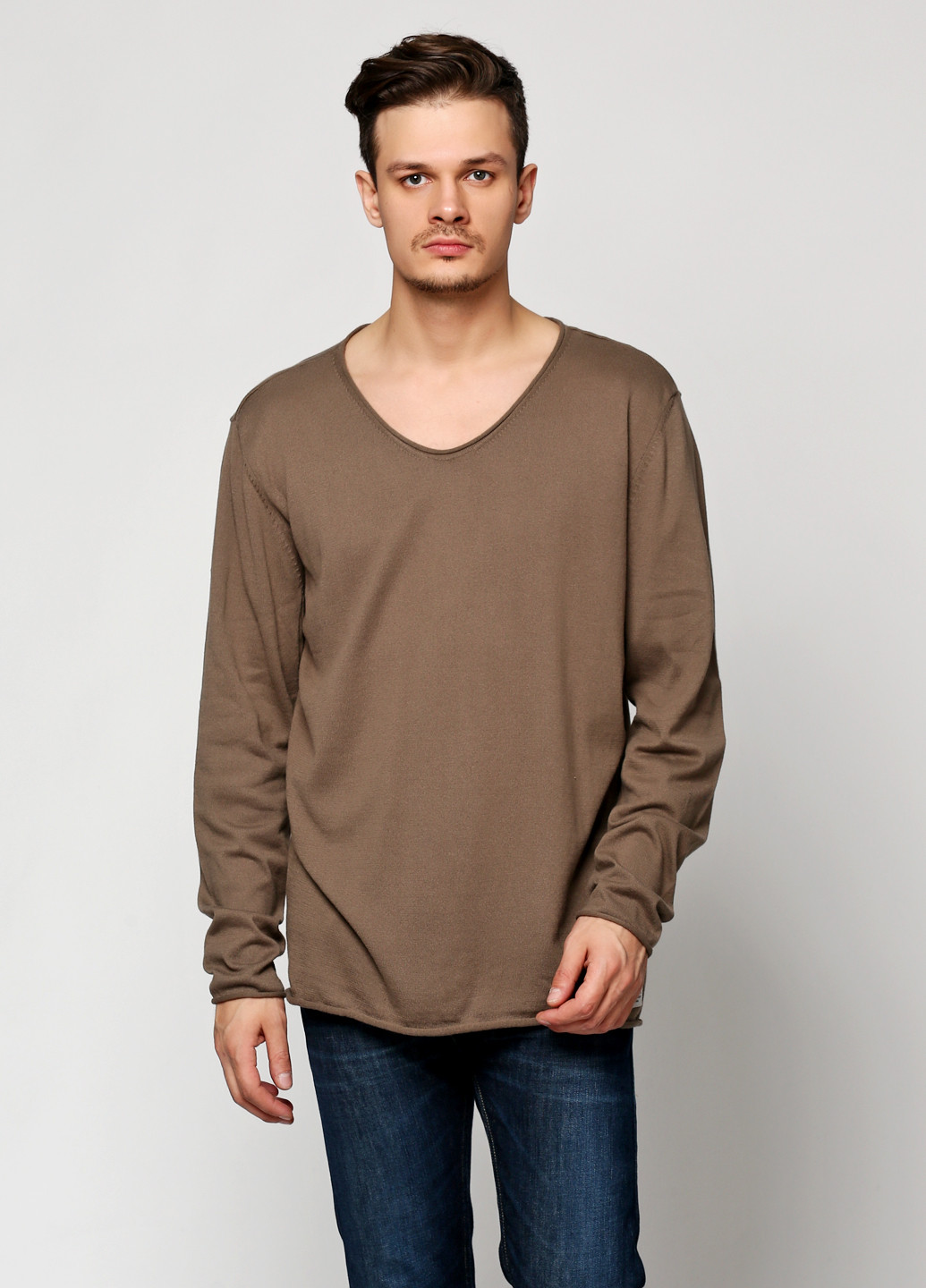 Коричневый демисезонный пуловер пуловер Tom Tailor