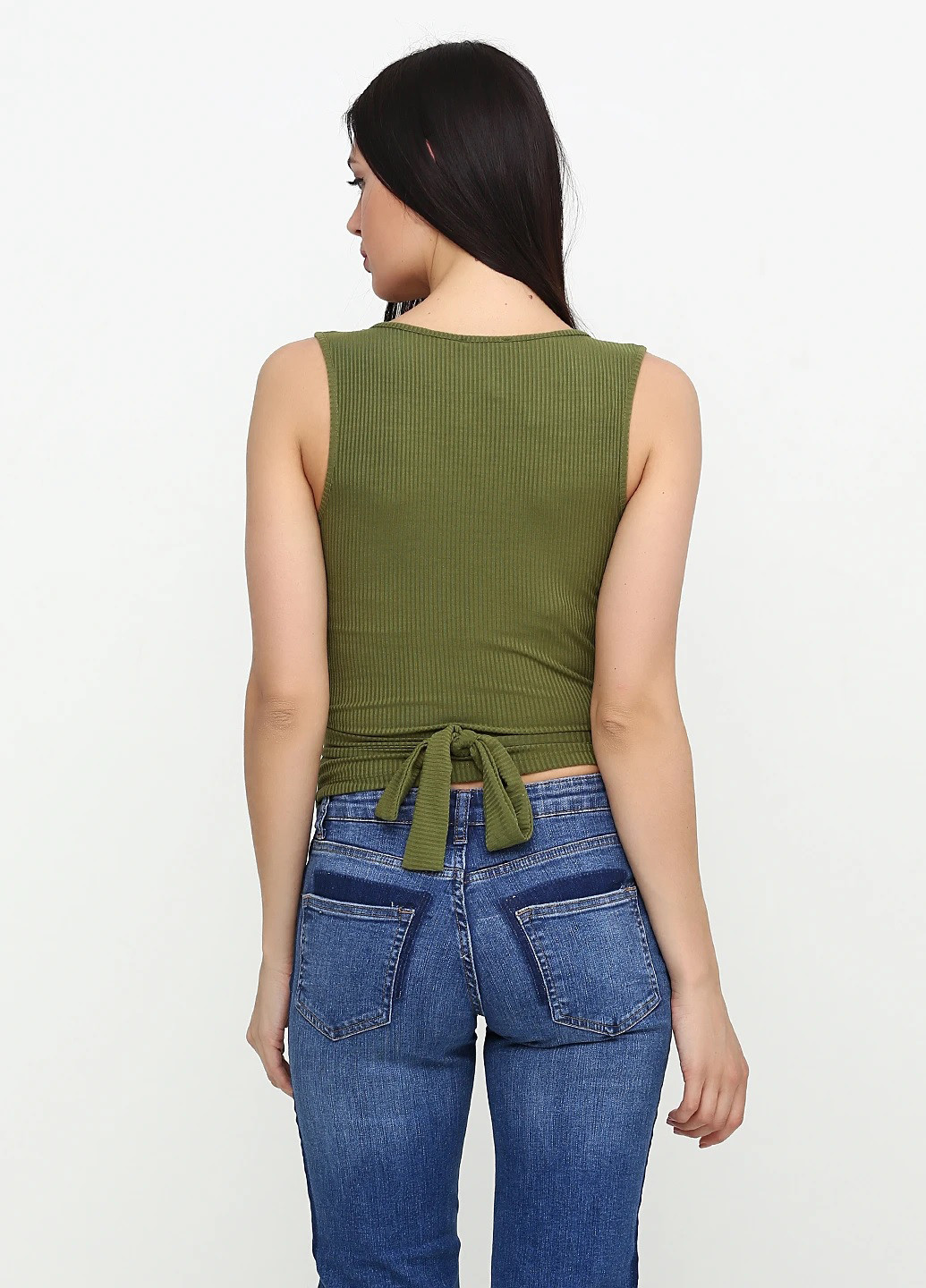 Хаки блуза на запах Miss Poem