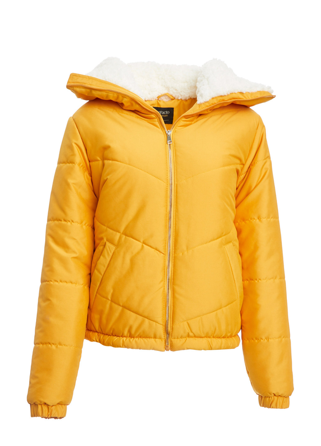 Жовта зимня куртка DeFacto