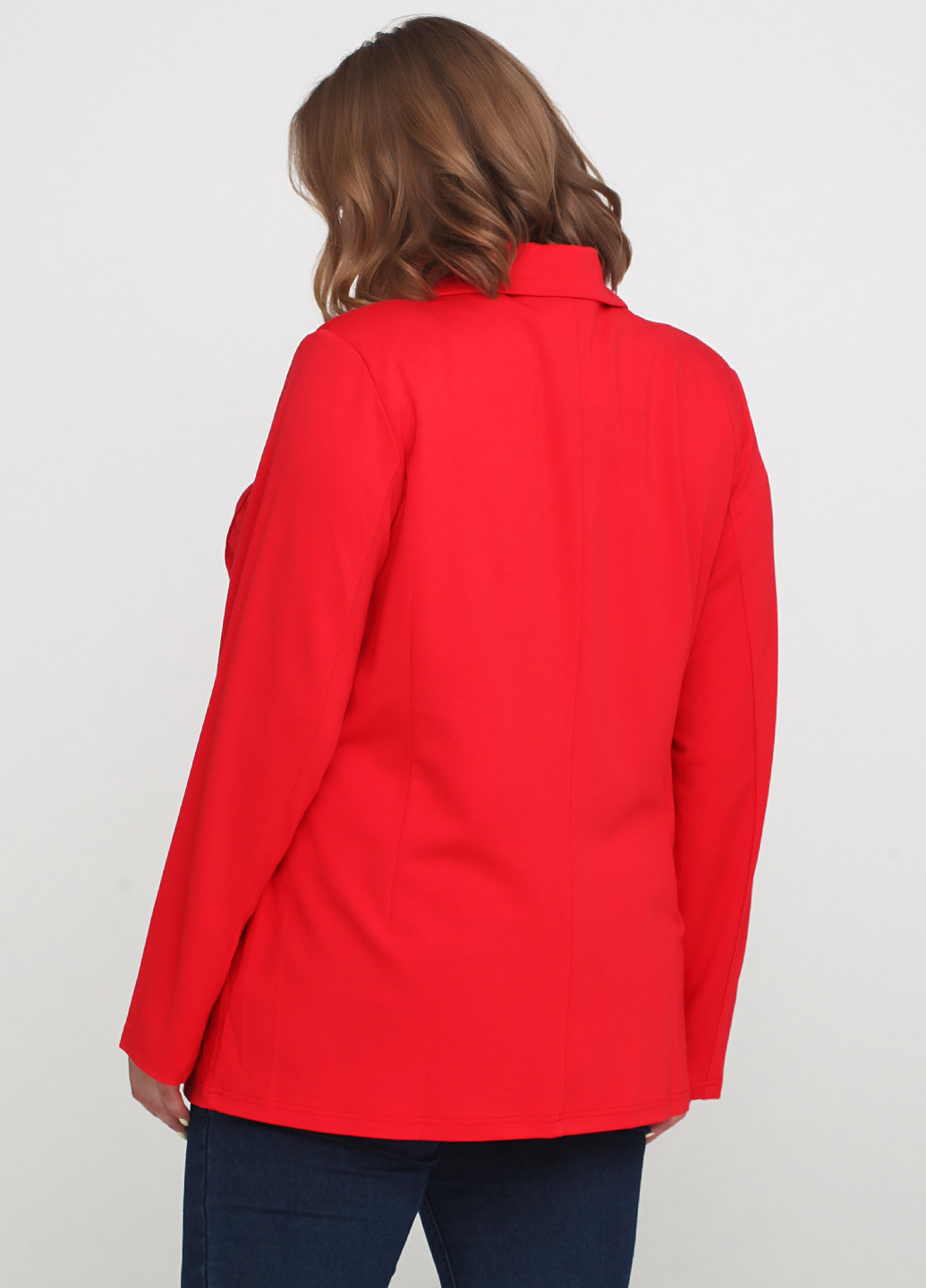 Красный женский жакет Adia Fashion однотонный - демисезонный