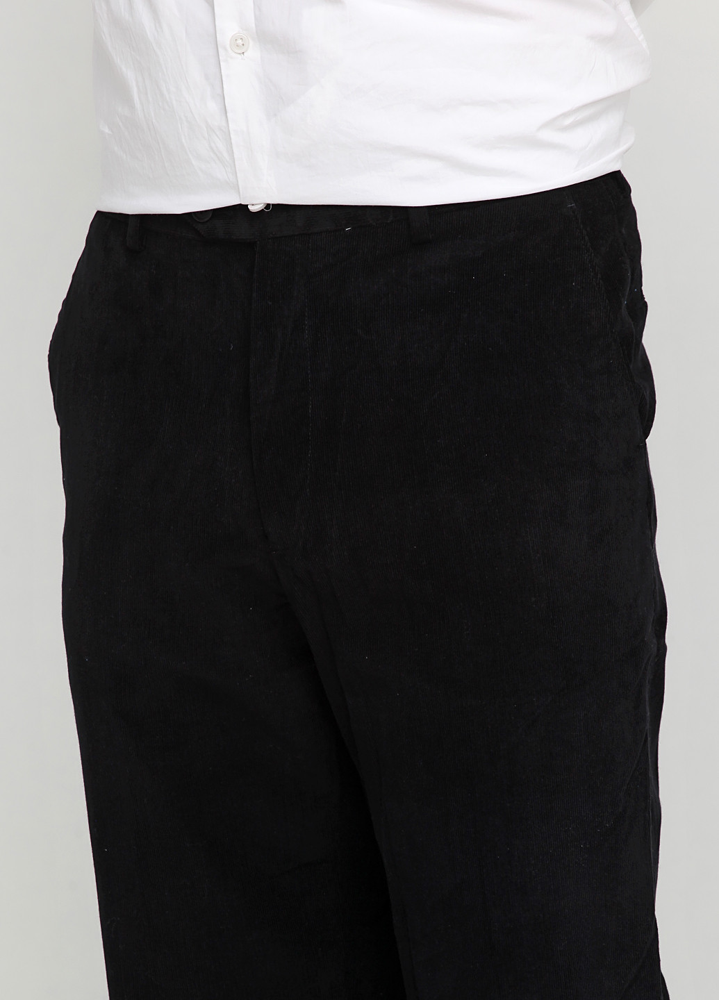Черные кэжуал демисезонные прямые брюки Emilio Corali