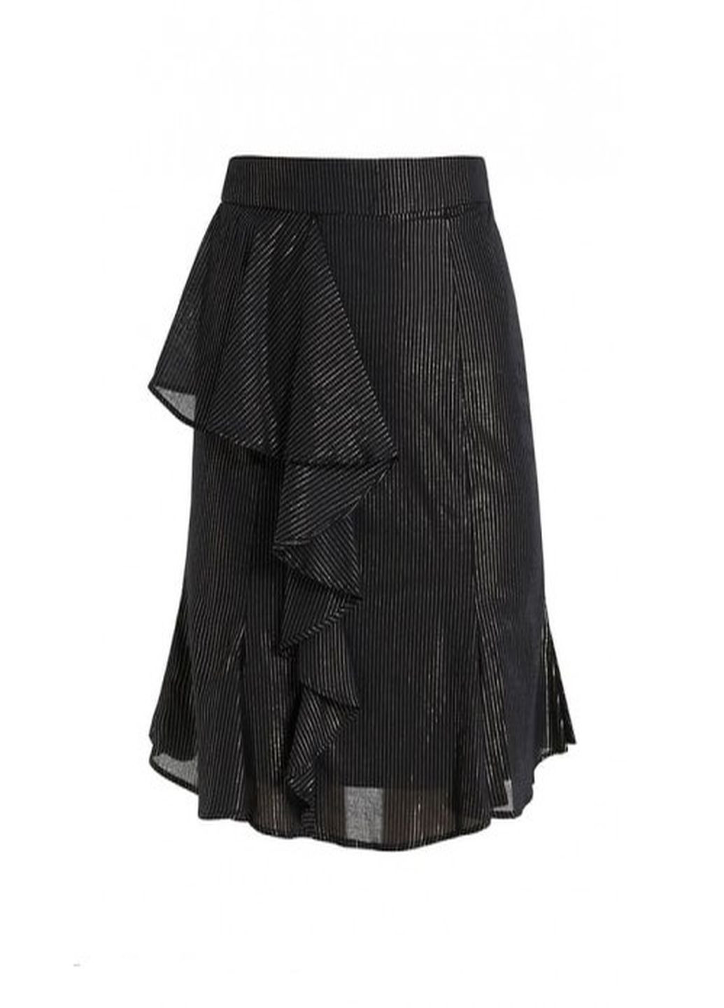 Черная кэжуал юбка MINT&BERRY годе