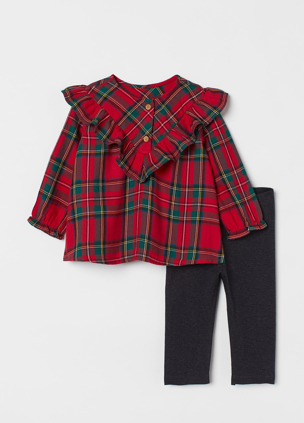 Комбинированный демисезонный комплект (блуза, леггинсы) H&M