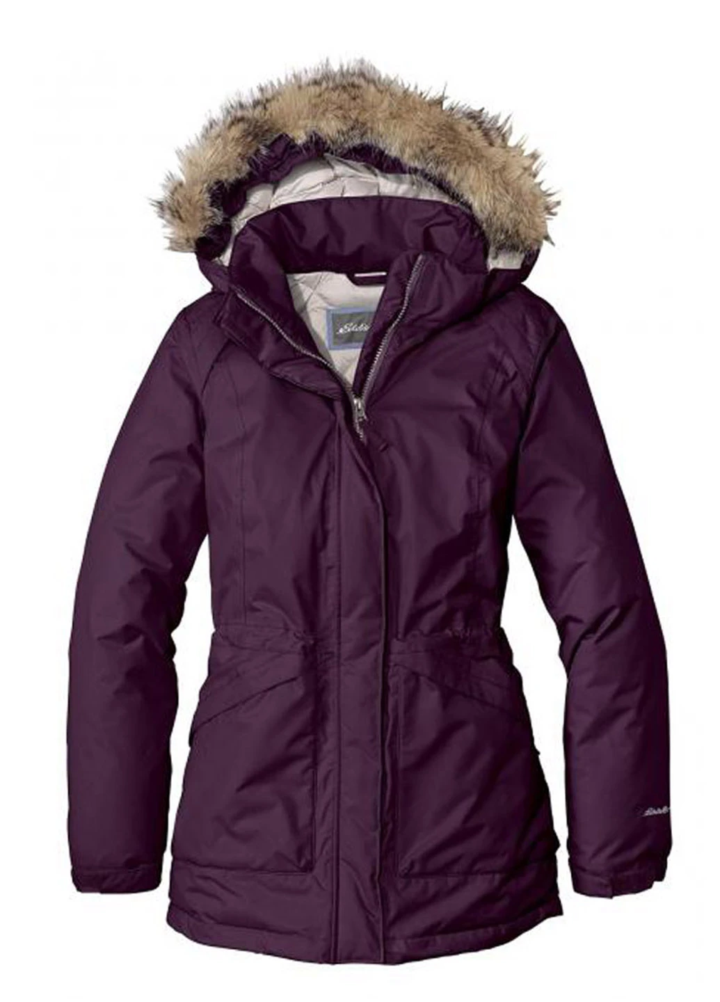Фиолетовый зимний Пуховик Eddie Bauer
