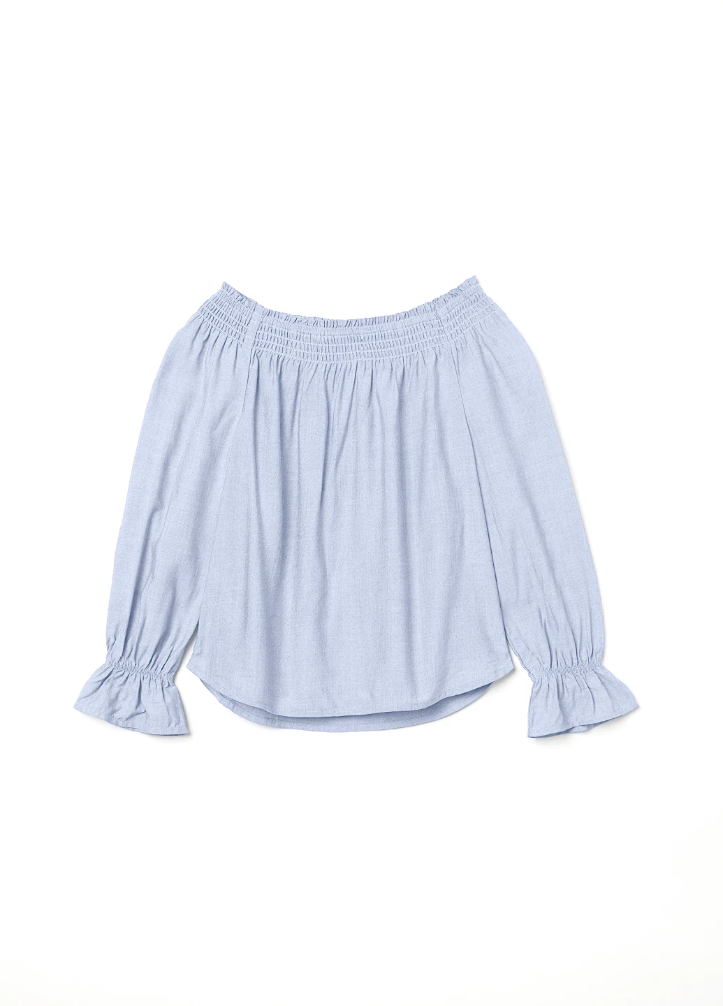 Серо-голубая меланж блузка H&M демисезонная