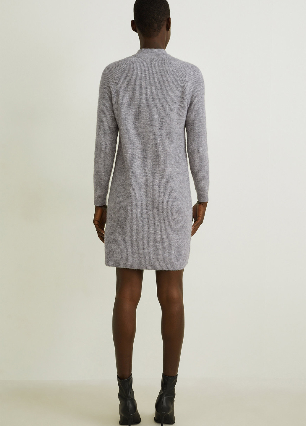 Сіра кежуал сукня сукня светр C&A меланжева
