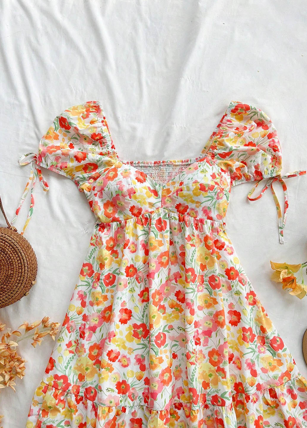 Комбінована кежуал сукня в стилі армпір SHEIN з квітковим принтом