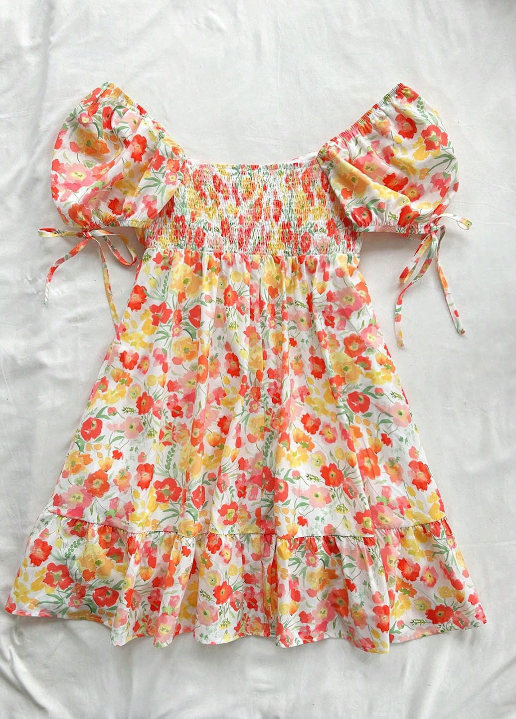 Комбінована кежуал сукня в стилі армпір SHEIN з квітковим принтом