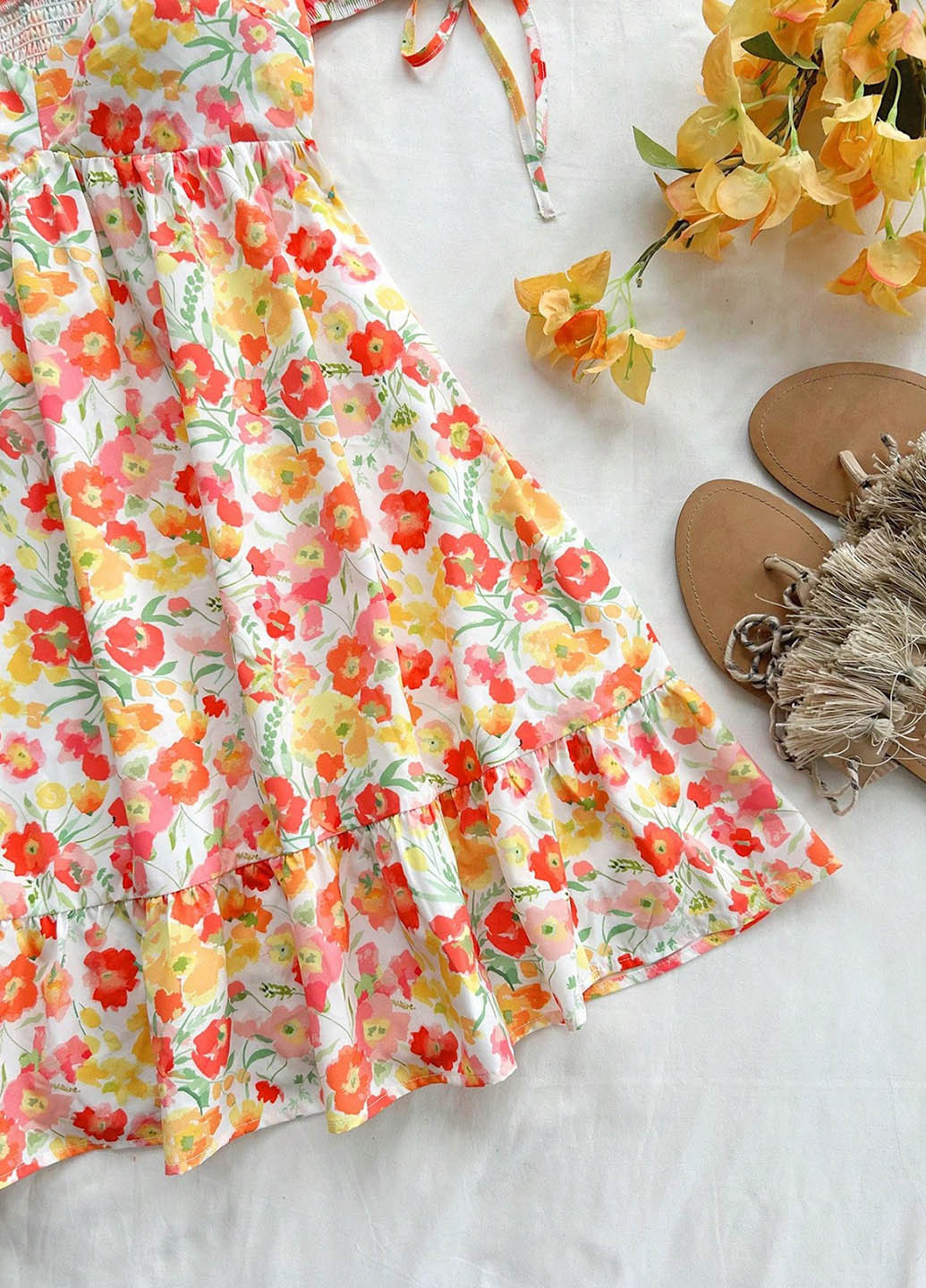 Комбінована кежуал сукня в стилі армпір SHEIN з квітковим принтом