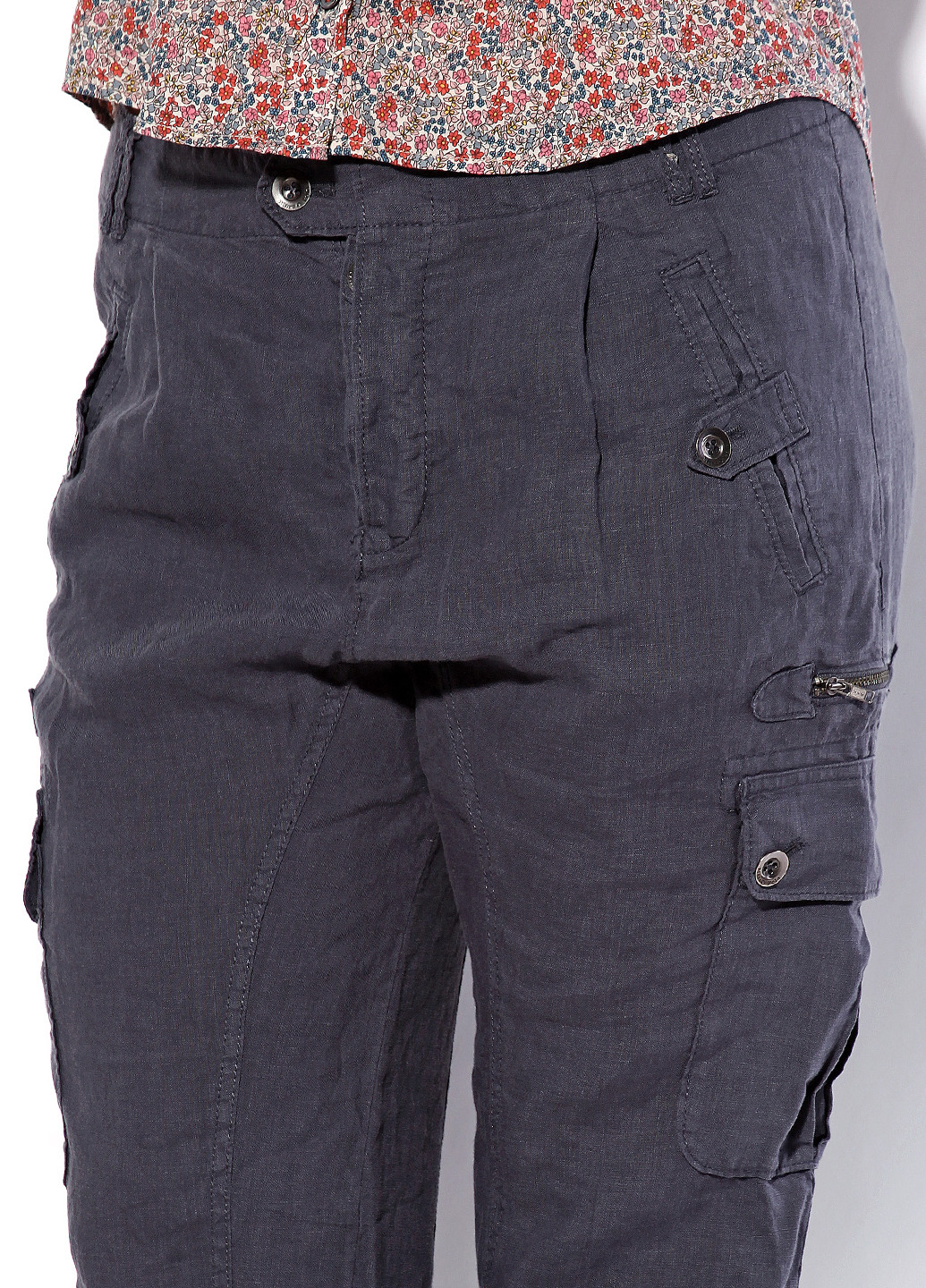 Светло-синие кэжуал демисезонные брюки Marc O'Polo