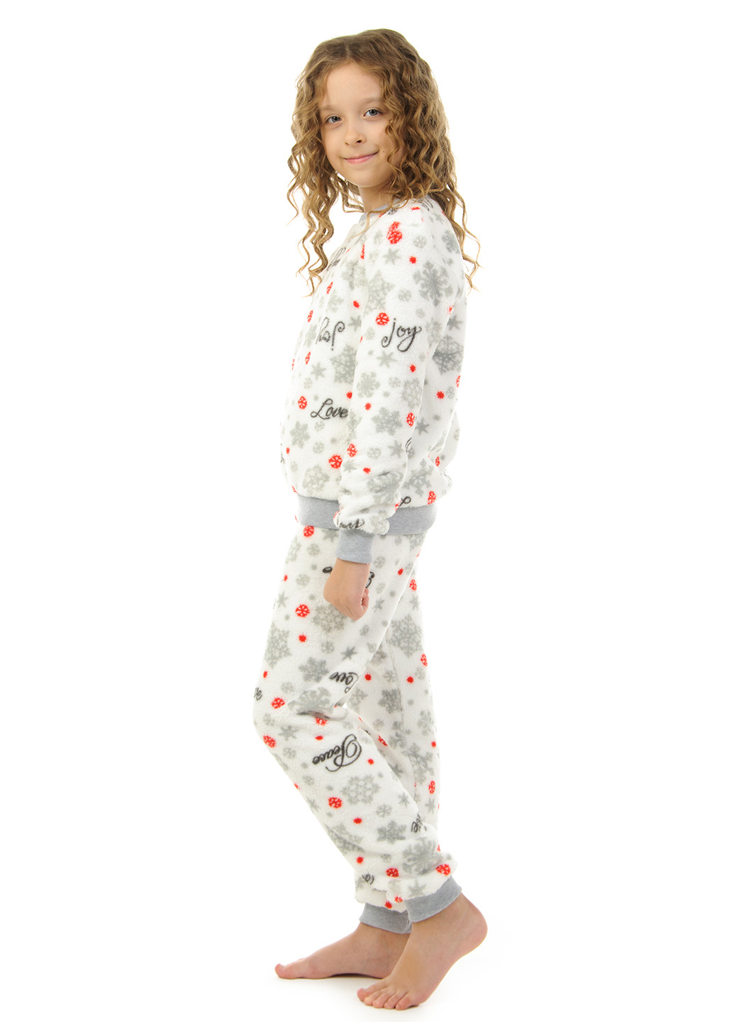 Белая всесезон пижама (свитшот, брюки) свитшот + брюки ViDa