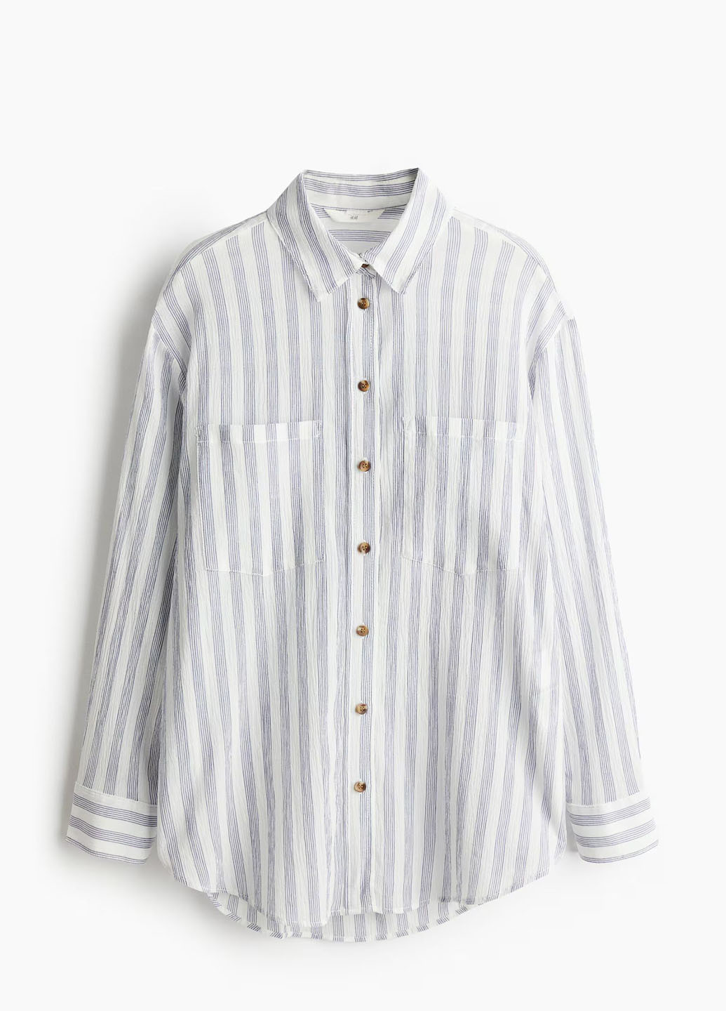 Цветная кэжуал рубашка в полоску H&M