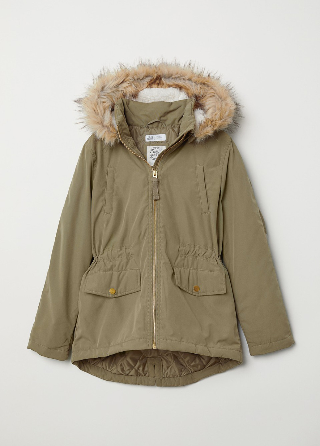 Оливкова (хакі) демісезонна куртка H&M