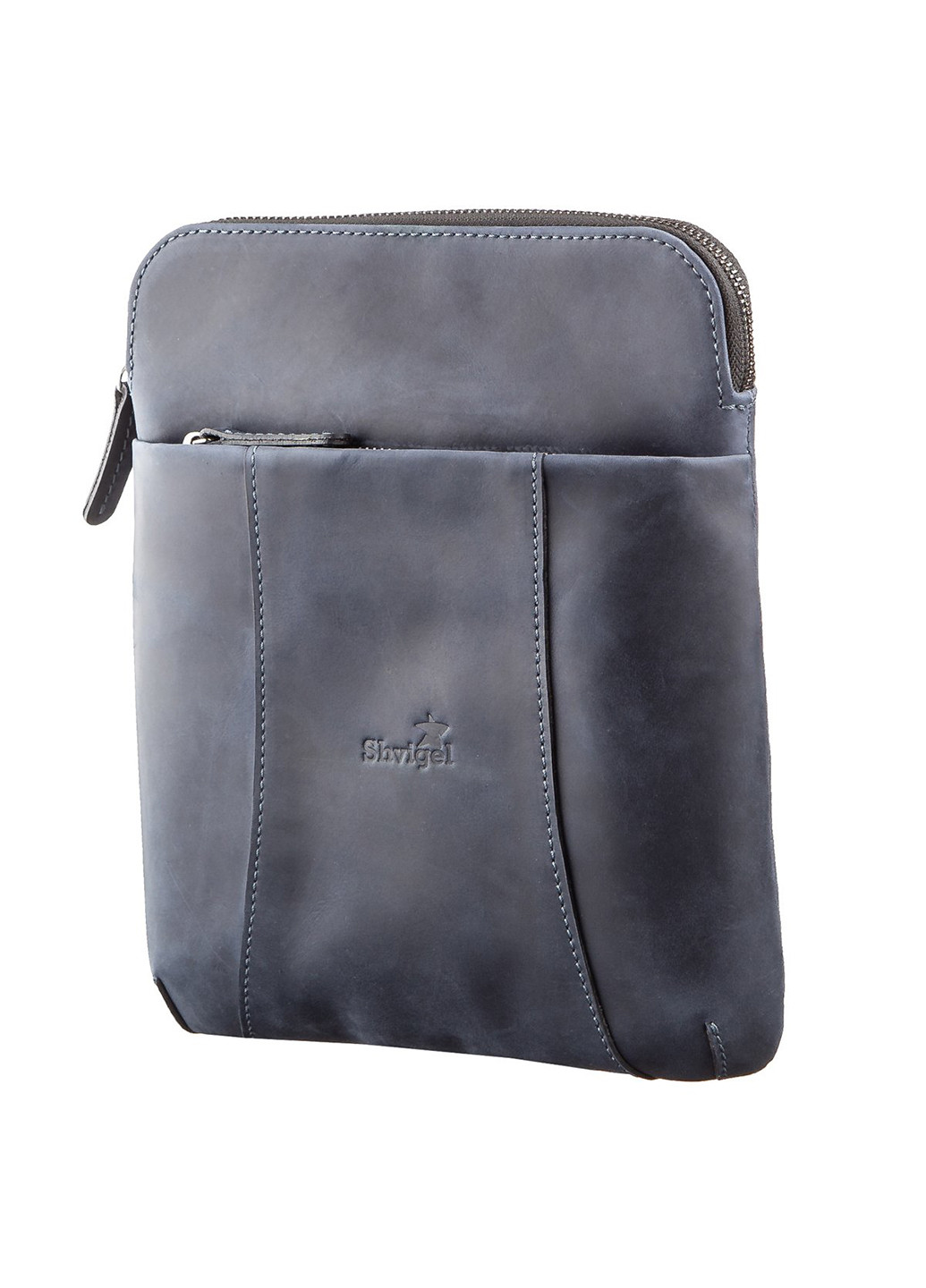Мужская кожаная сумка 20,5х26х2 см Shvigel (229460871)