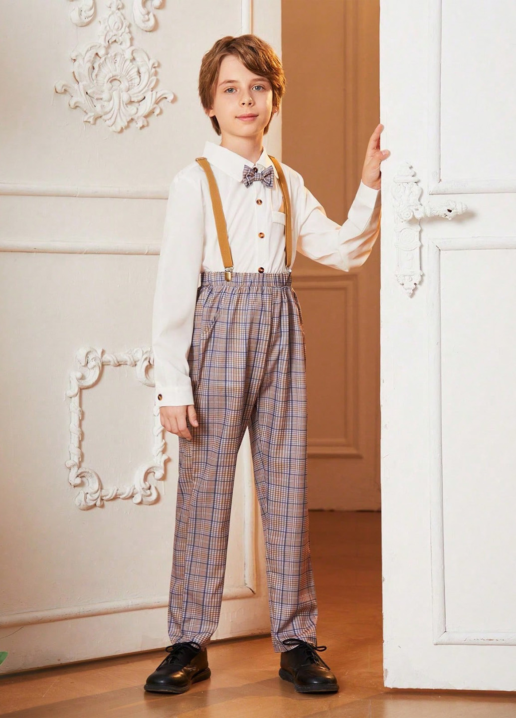 Білий демісезонний костюм (сорочка, штани) брючний SHEIN