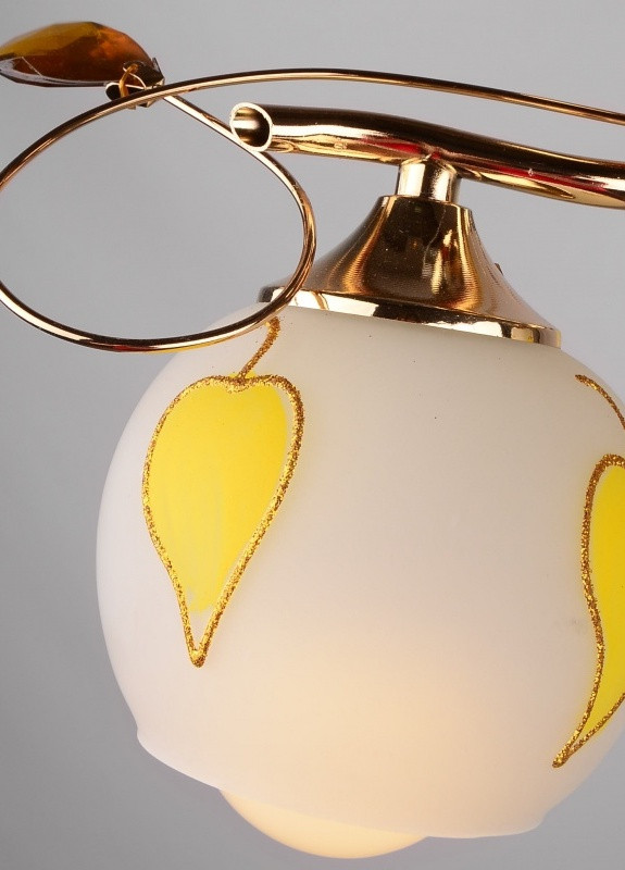 Люстра стельова на 5 плафонів в спальню LK-487S/5 E27 G Brille (253885853)