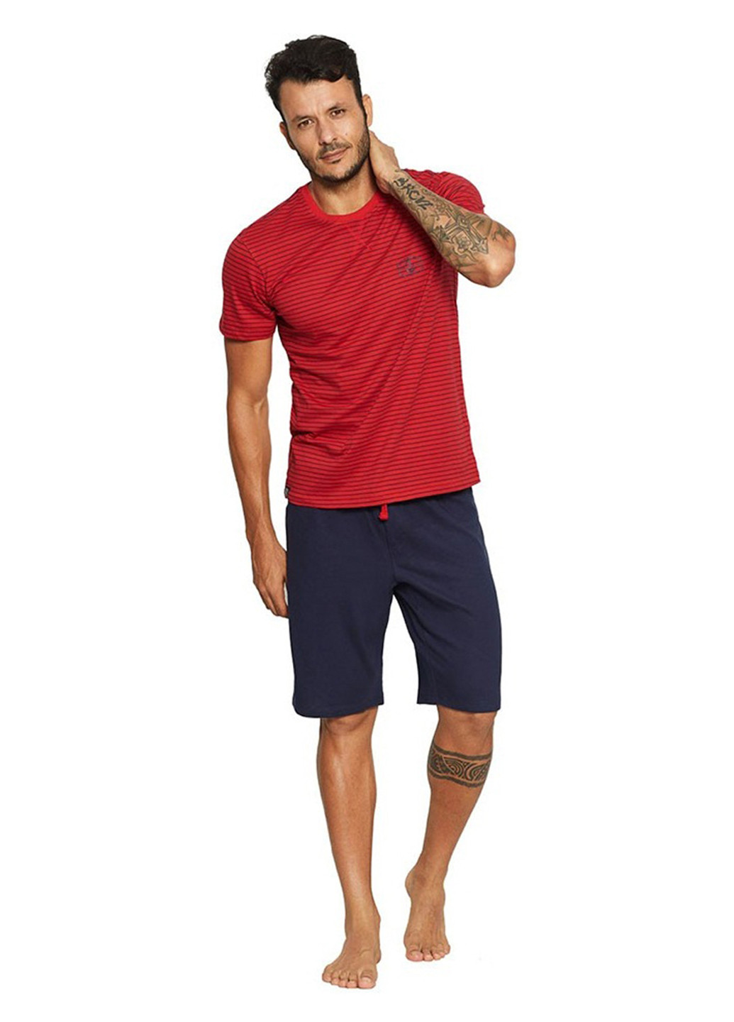 Червоний демісезонний комплект (футболка, шорти) Henderson
