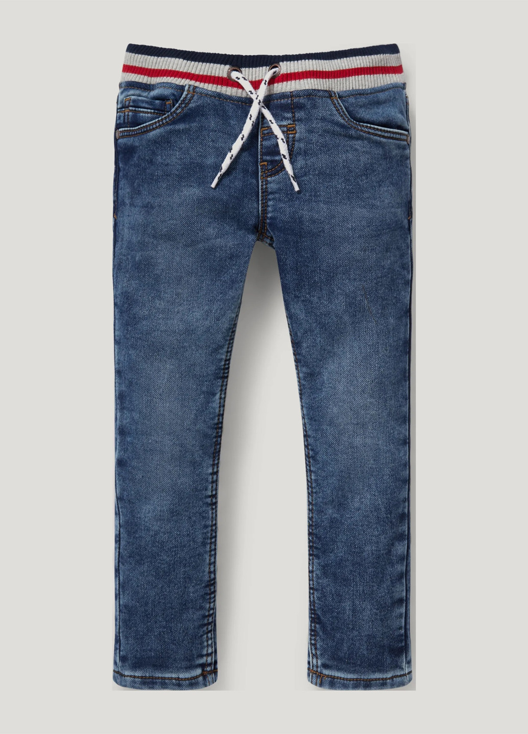 Синие демисезонные прямые джинсы C&A