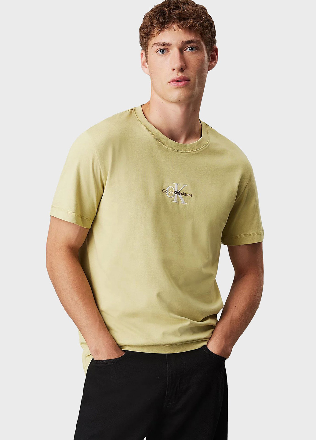Жовта футболка Calvin Klein Jeans