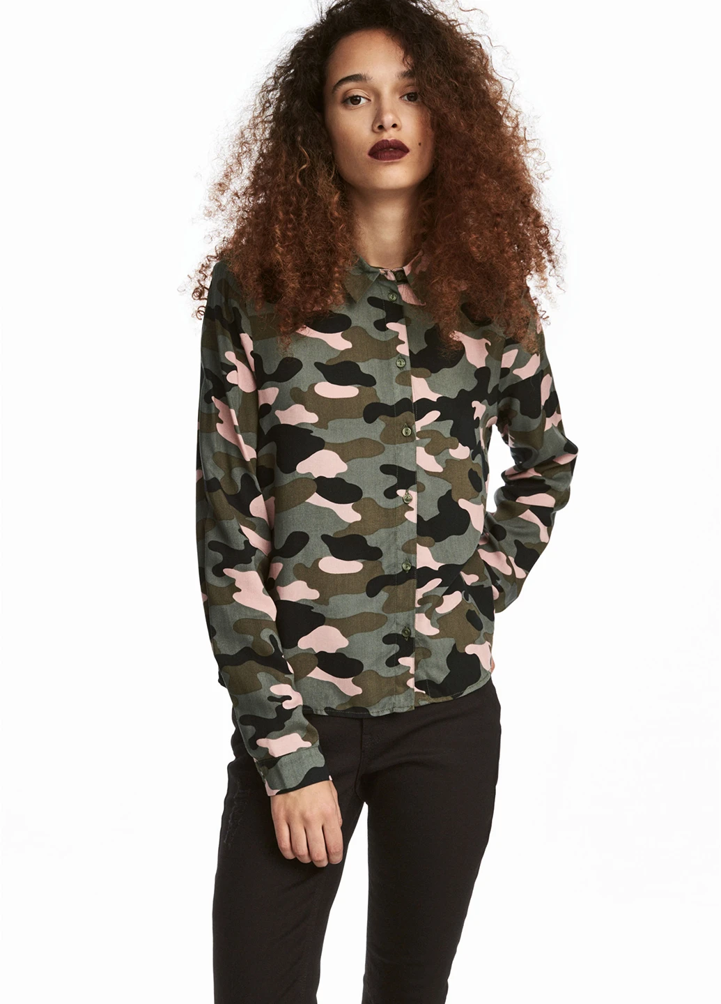 Хаки блуза H&M
