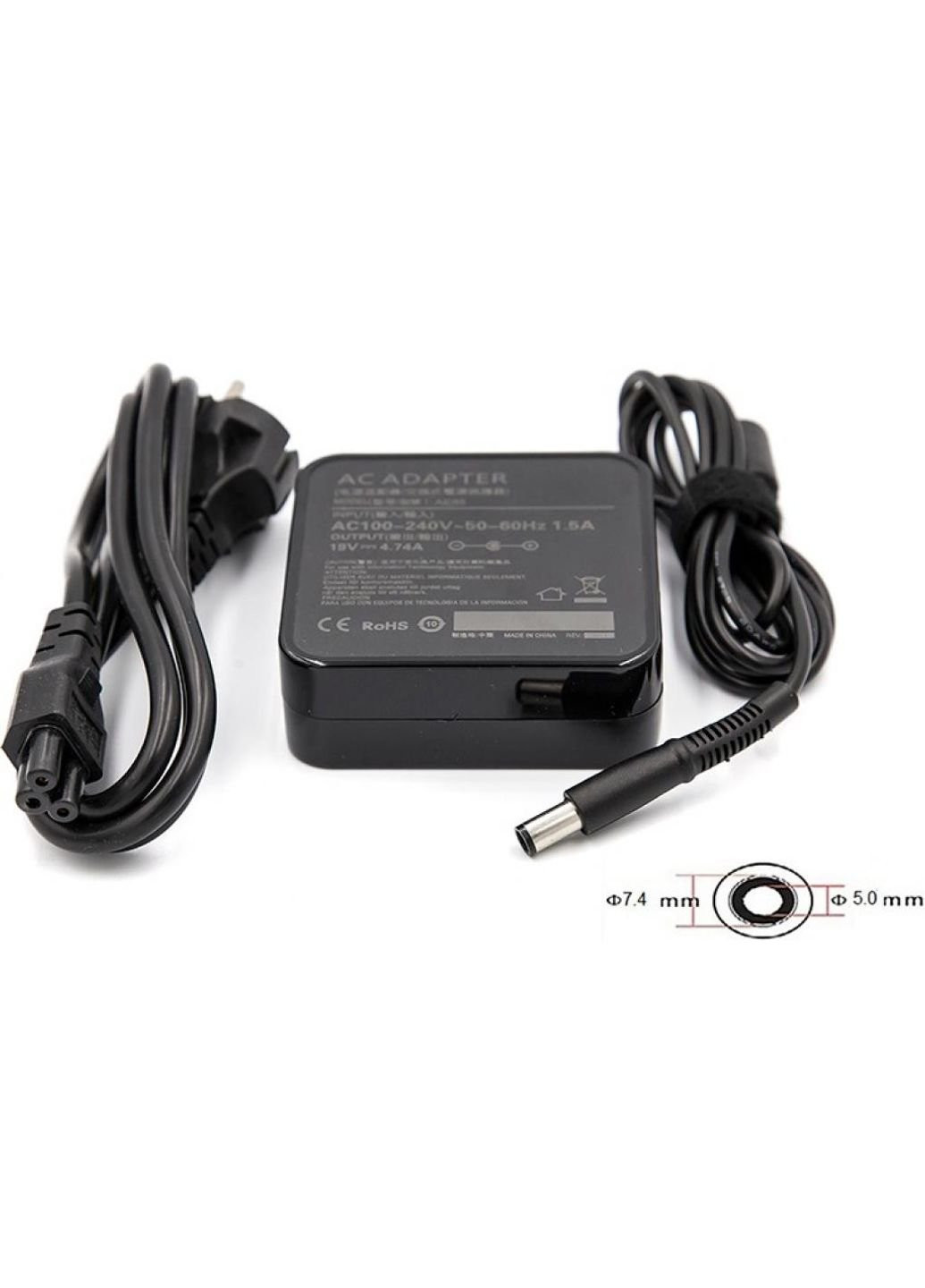 Джерело живлення до ноутбука HP 220V, 19V 90W 4.74A (7.4 * 5.0) Wall Mount (WM-HP90F7450) PowerPlant HP 220V, 19V 90W 4.74A (7.4*5.0) wall mount (250053965)