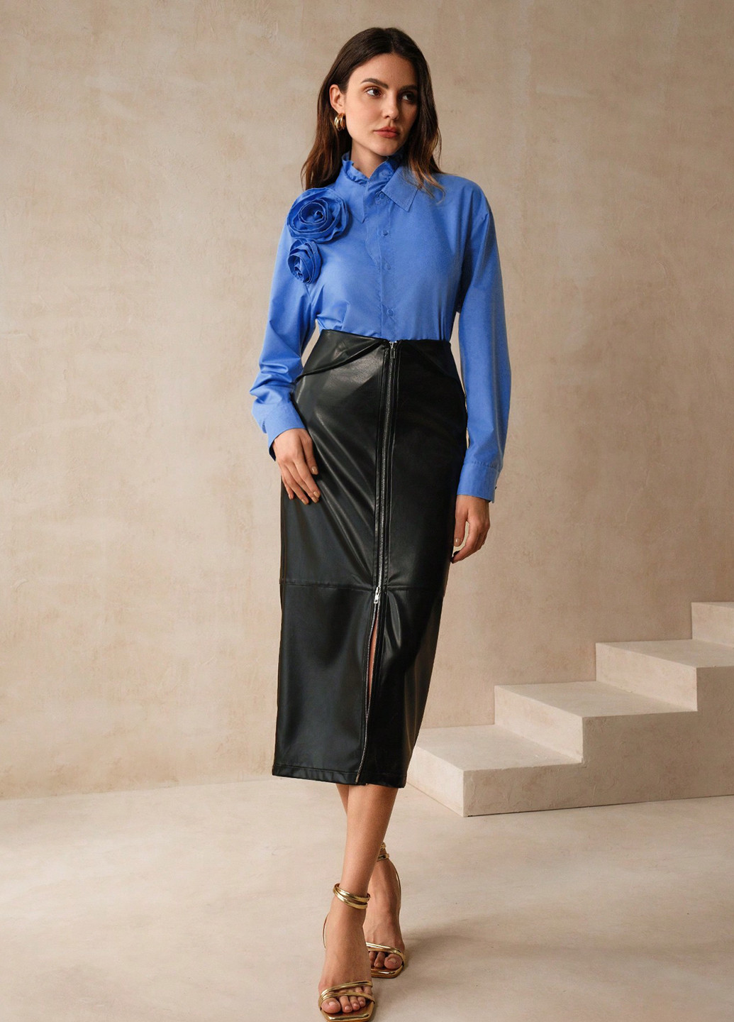 Синіти блуза SHEIN