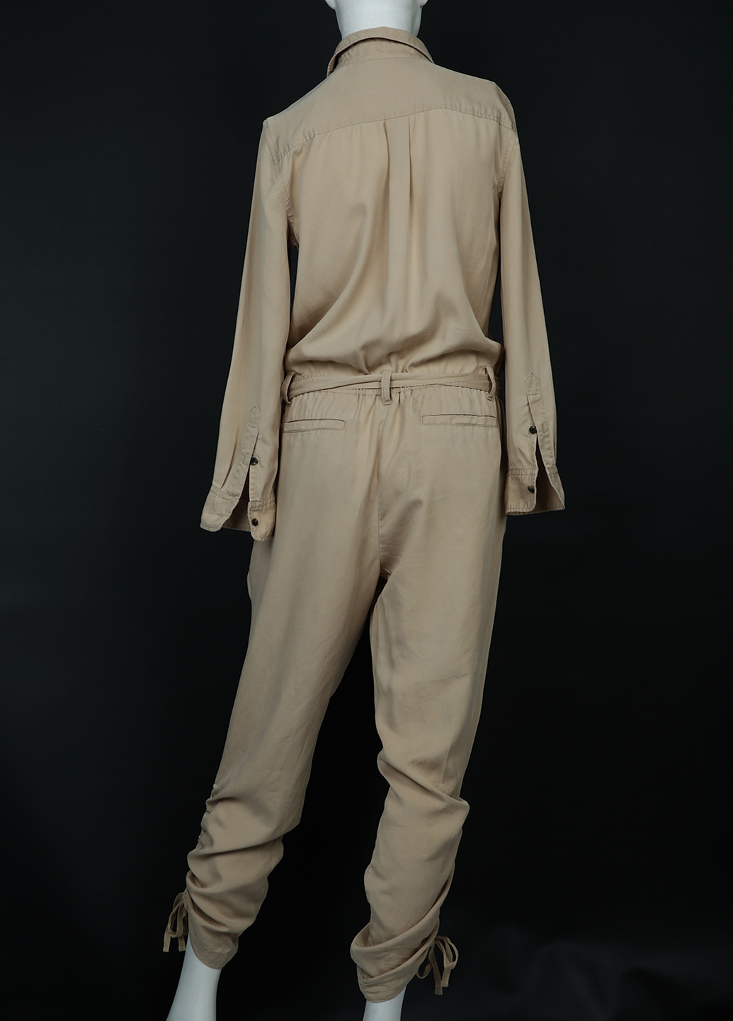 Комбінезон Ralph Lauren комбінезон-брюки однотонний бежевий кежуал район