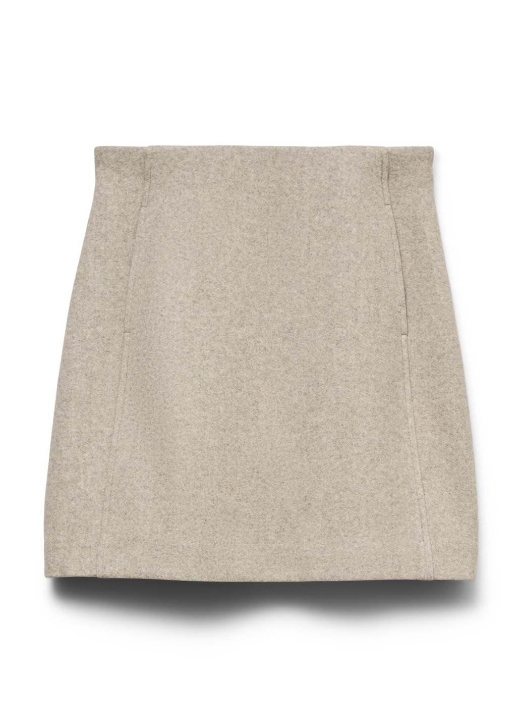 Серо-бежевая кэжуал меланж юбка Vero Moda карандаш