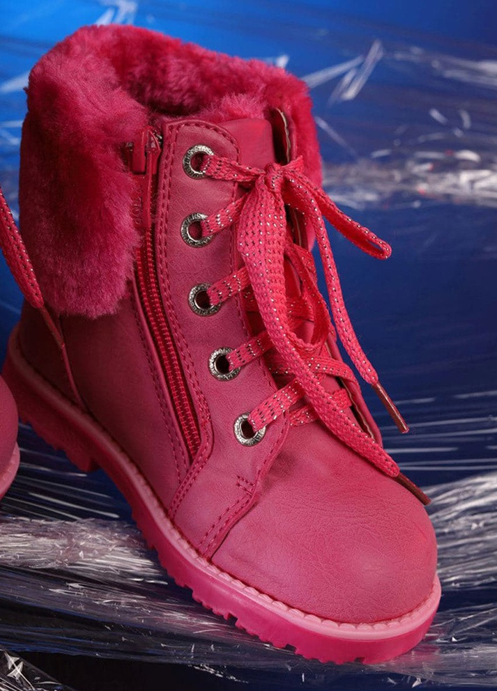 Розовые кэжуал зимние ботинки Let's Shop