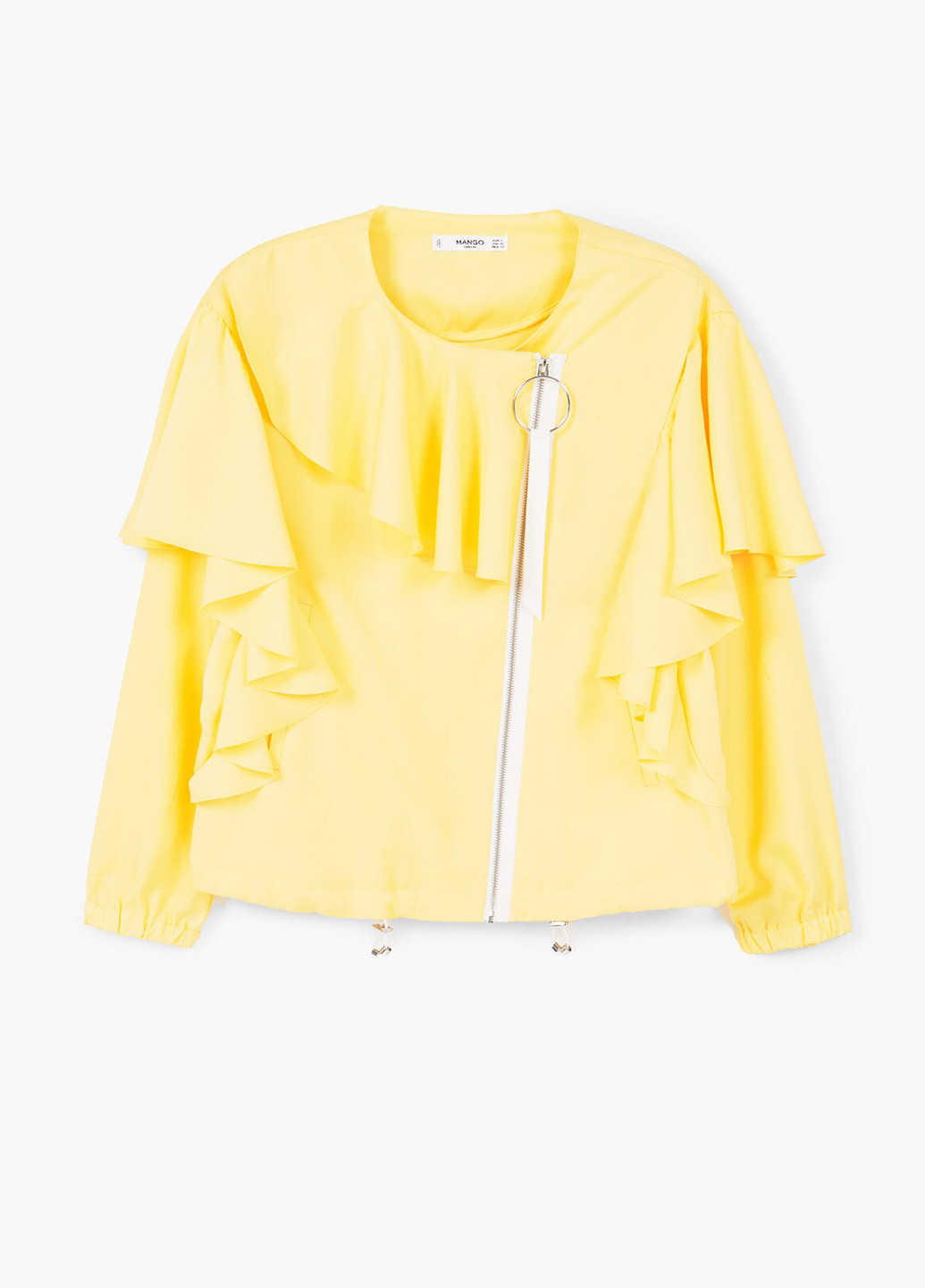 Жовта демісезонна куртка Mango