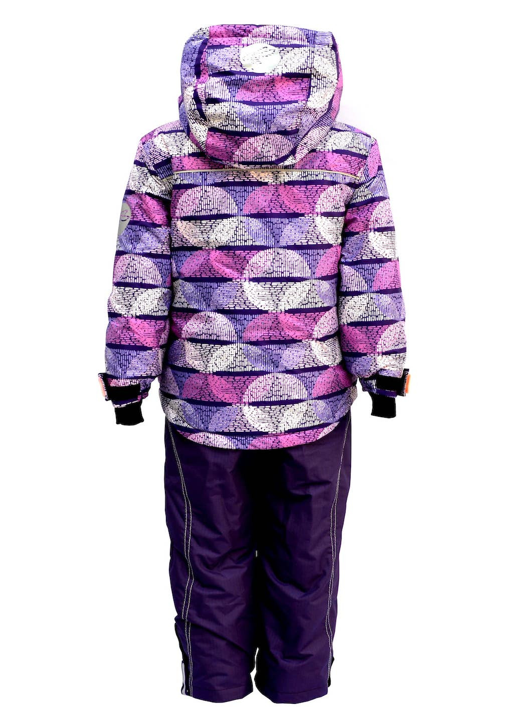 Фиолетовый зимний зимний костюм (куртка+полукомбинезон) из мембранной ткани Be easy