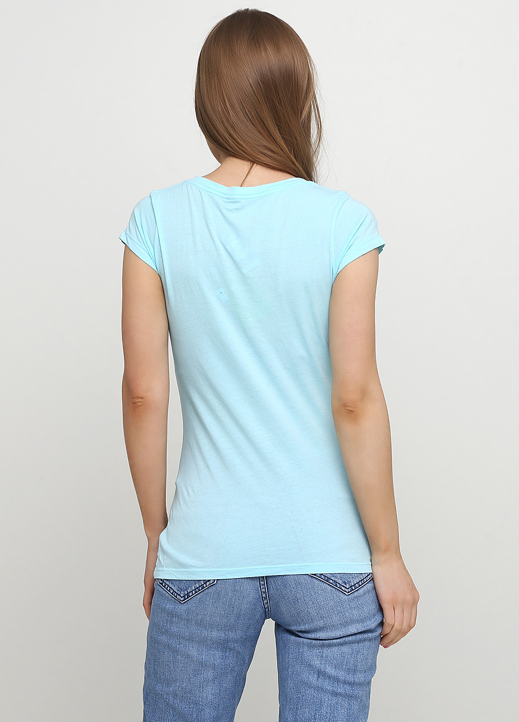 Светло-голубая летняя футболка Blue 84