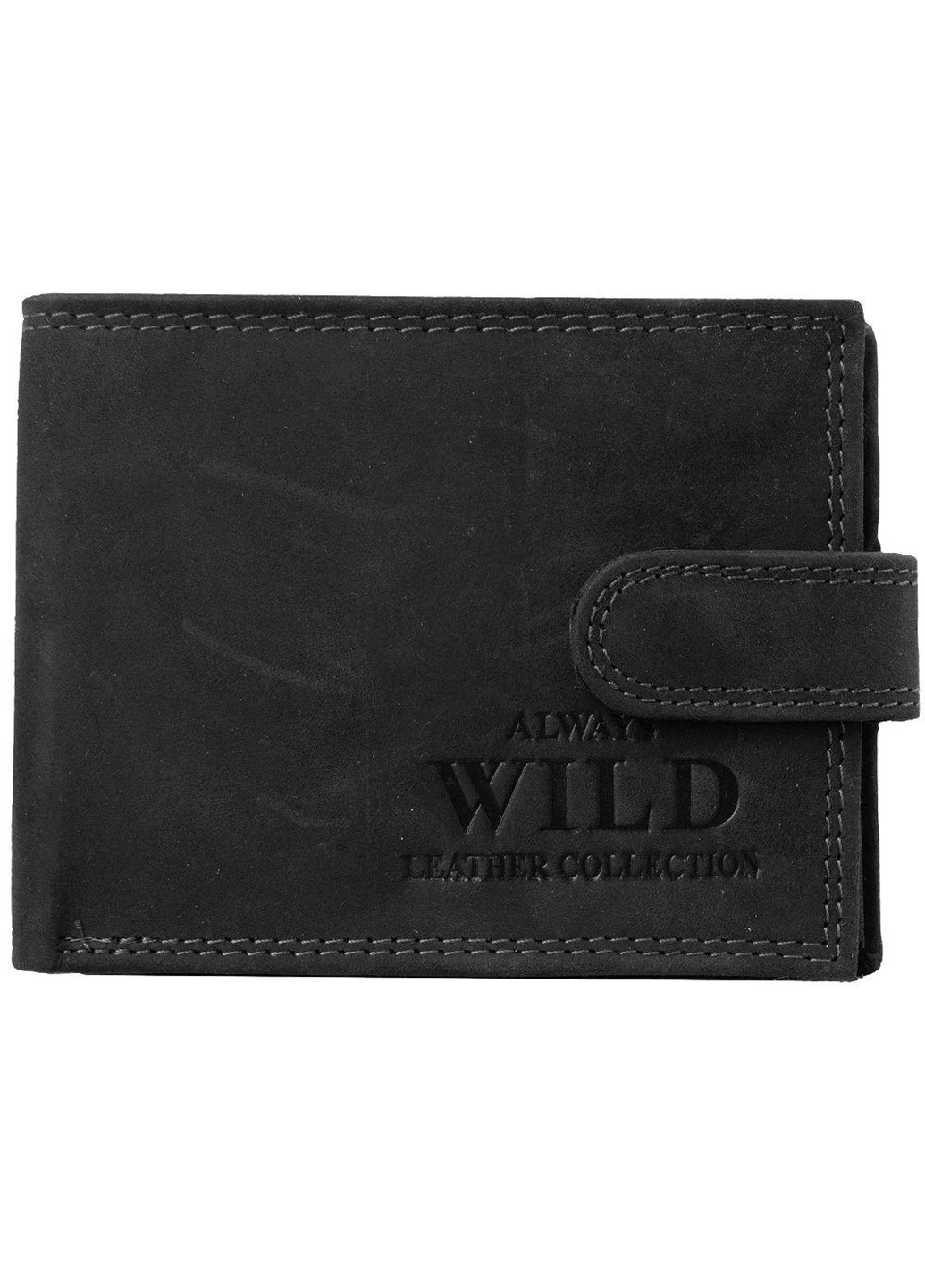 Чоловік шкіряний гаманець 10,8х8,5х2 см Always Wild (250097513)