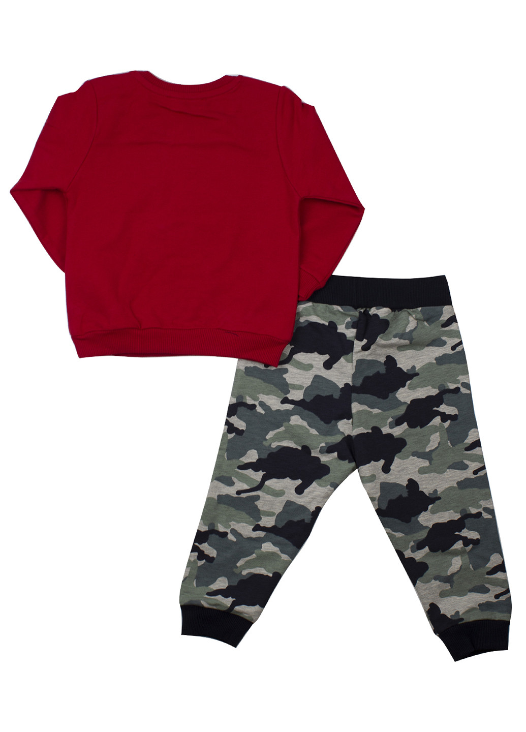Красный демисезонный костюм (свитшот, брюки) брючный Breeze