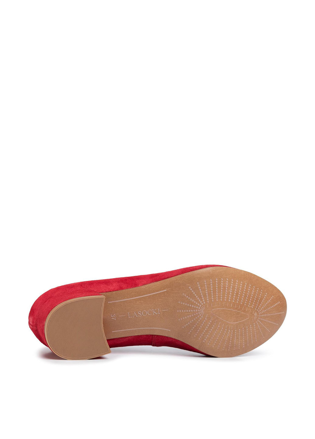 Напівчеревики Lasocki 3064-05 туфлі-човники однотонні червоні кежуали