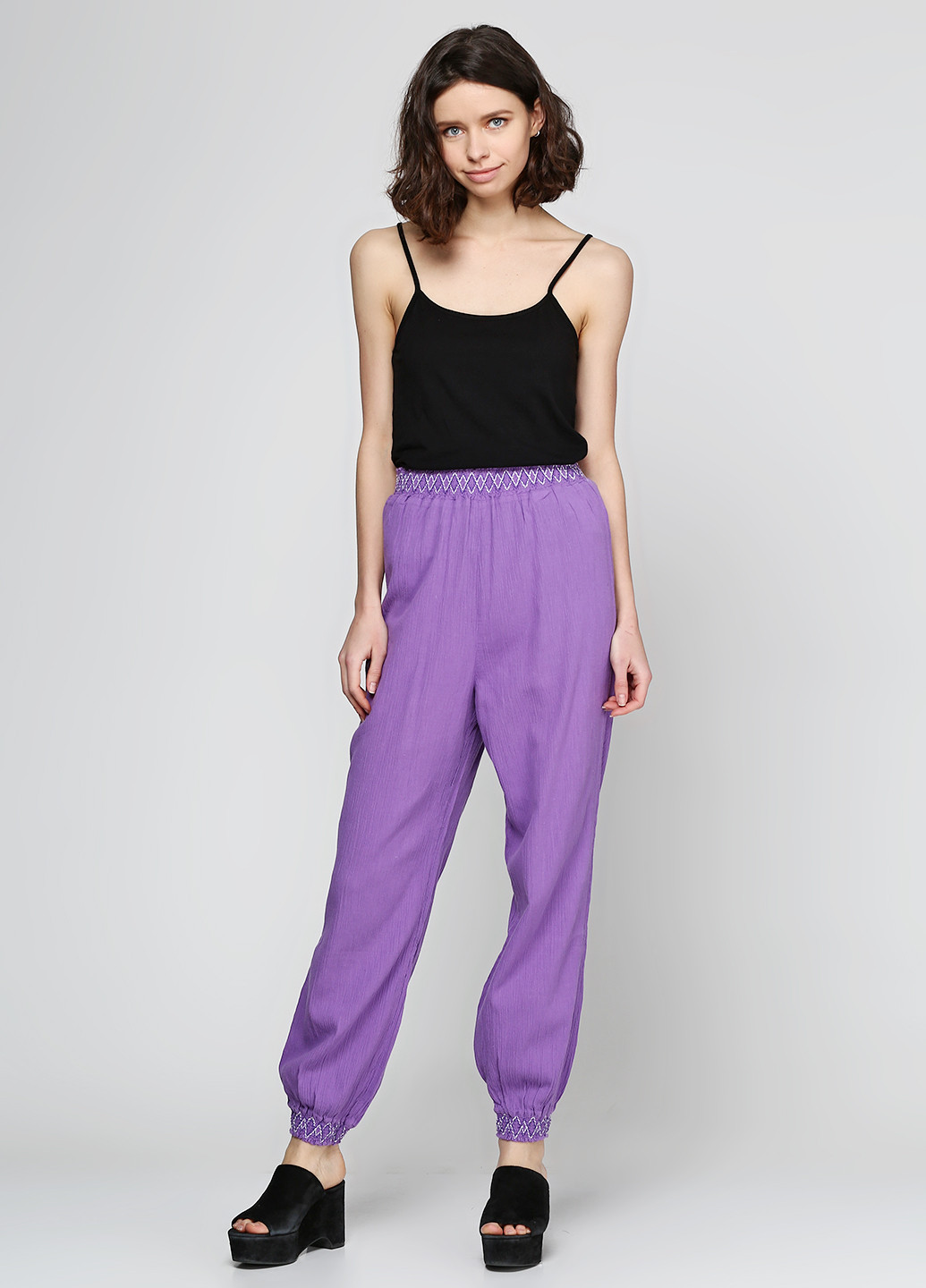 Фиолетовые кэжуал летние брюки Billabong