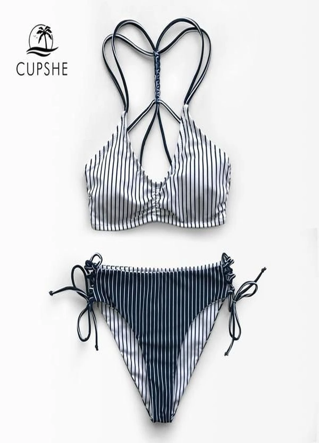 Синій літній купальник CUPSHE
