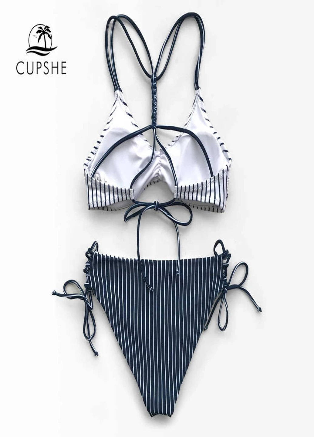 Синій літній купальник CUPSHE