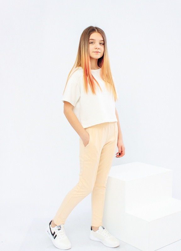 Бежевые повседневный демисезонные брюки Носи своє