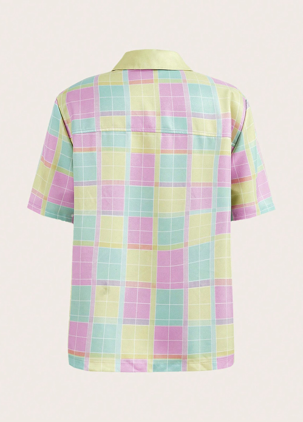 Цветная кэжуал рубашка в клетку SHEIN
