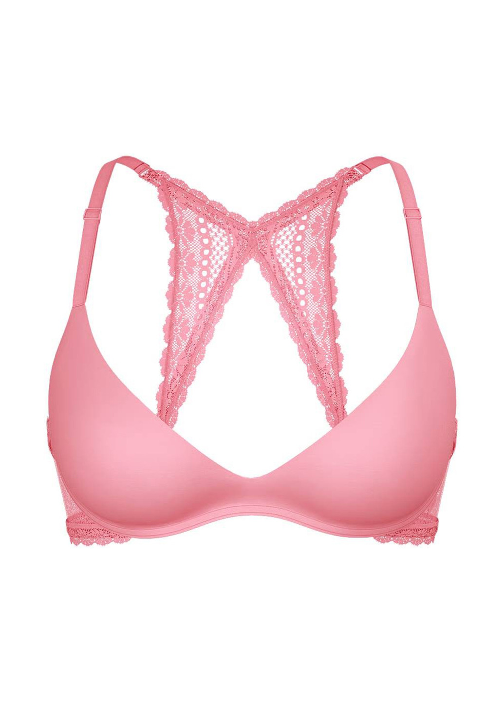 Розовый демисезонный комплект (бюстгальтер, трусики) Victoria's Secret