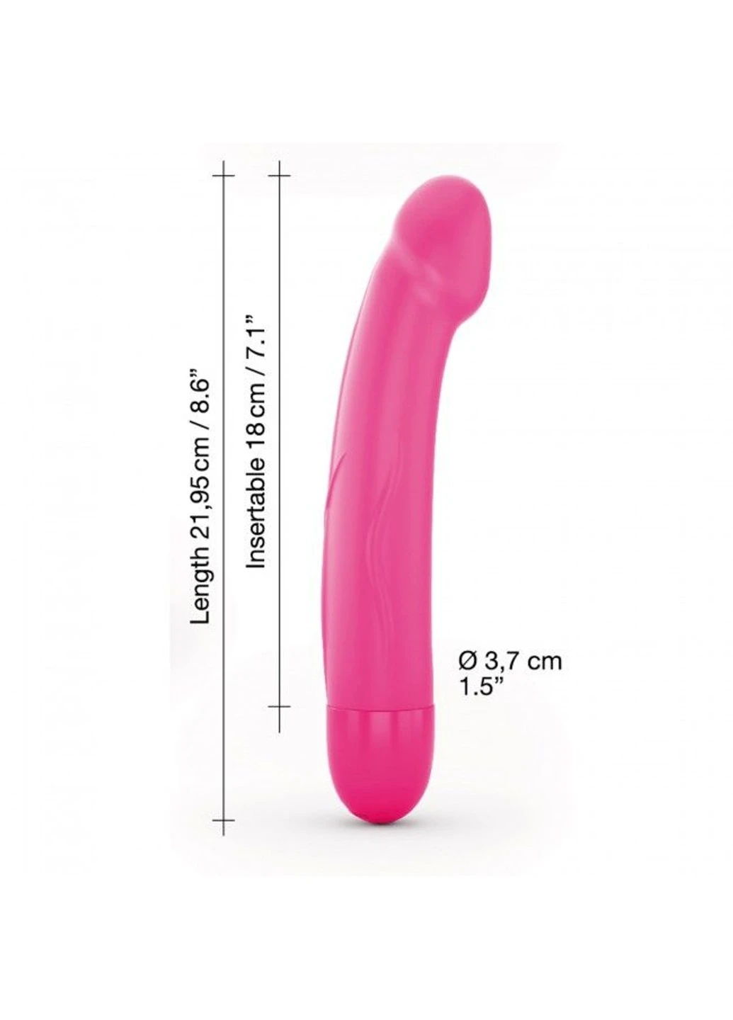 Вибратор Real Vibration M Magenta 2.0, диам 3,7см, перезаряжаемый, для точки G Dorcel (254734322)