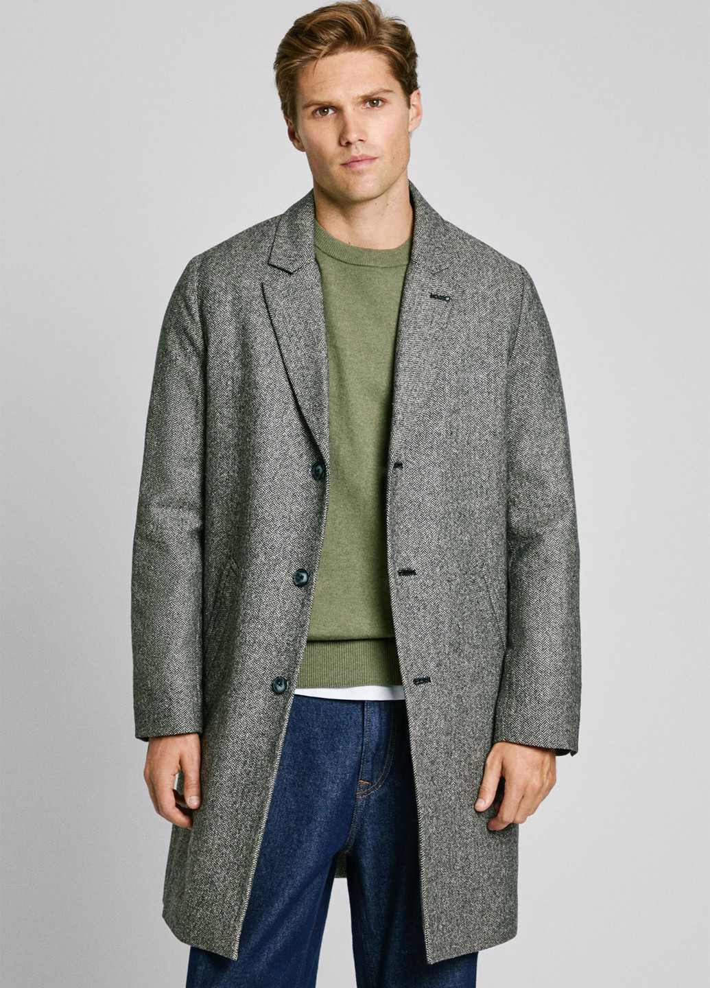 Сіре зимнє Пальто однобортне Pepe Jeans