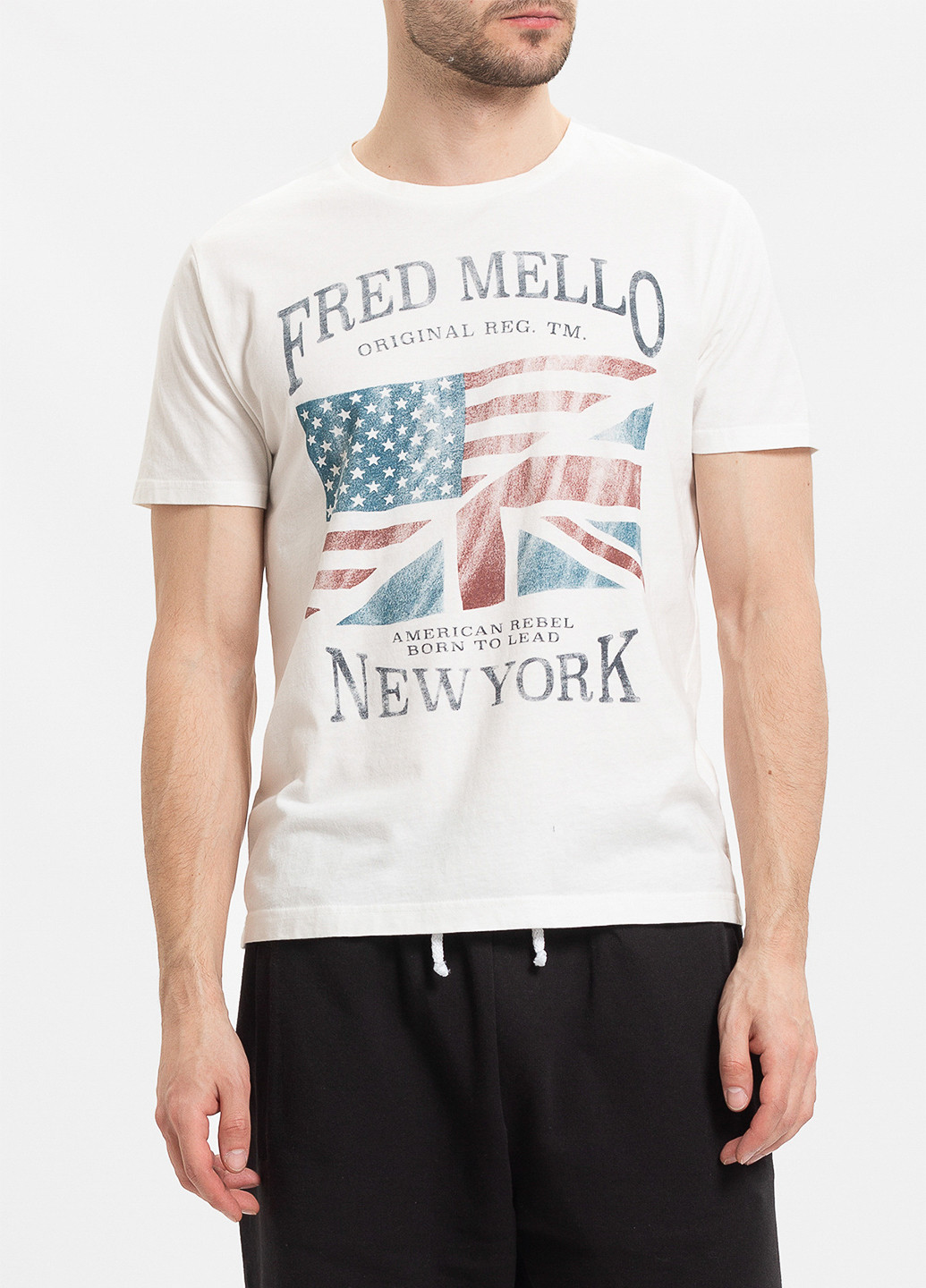 Біла футболка Fred Mello